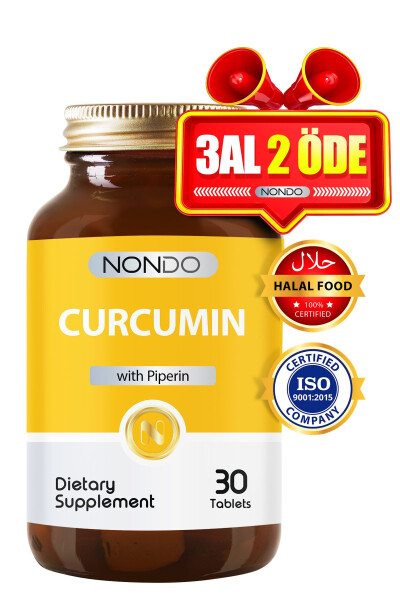 Curcumin Zerdaçal Ekstresi 30 Kapsül (KURKUMİN, PİPERİN) - 1