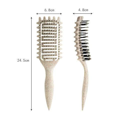 Curl Defining Brush, 2024 Jingalak Sochlar Cho'tkasi, Shakl Berish va Jingalaklarni Aniqlash uchun Havalandırılmış Soch Cho'tkasi, Ayollar va Erkaklar uchun Kamroq Tortish (Binafsha rang) - 3