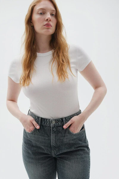 Curvy Fit Slim High Jeans - H&M (1)