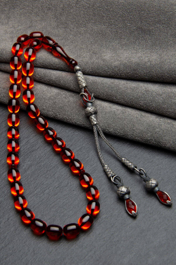 Custom Design Tasbih, Quality Tesbih, Fire Amber Tesbih - 1