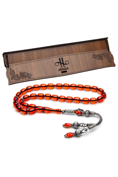 Custom Design Tasbih, Quality Tesbih, Fire Amber Tesbih - 3