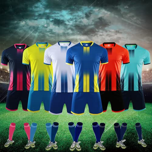 Custom Jersey Soccer for Men Women Soccer Uniforms for Kids with Name Team Number Logo - 3