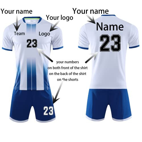 Custom Jersey Soccer for Men Women Soccer Uniforms for Kids with Name Team Number Logo - 4