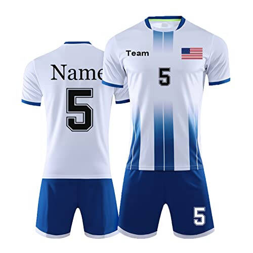 Custom Jersey Soccer for Men Women Soccer Uniforms for Kids with Name Team Number Logo - 6