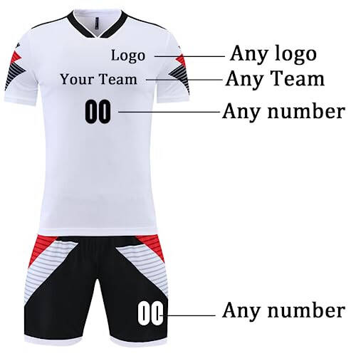 Custom Soccer Jersey for Men Women Personalized Soccer Uniforms for Kids/Adults with Name Number Team Logo - 2