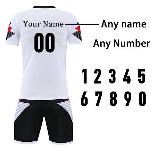 Custom Soccer Jersey for Men Women Personalized Soccer Uniforms for Kids/Adults with Name Number Team Logo - 3