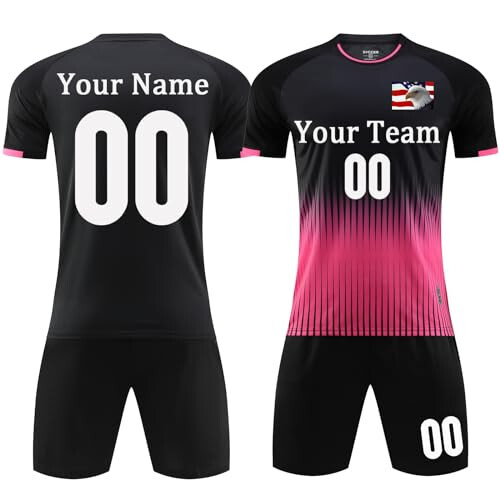 Custom Soccer Jersey Kids Men Women Personalized Soccer Shirt and Soccer Shorts Youth Soccer Uniform Boys Soccer Uniform - 1