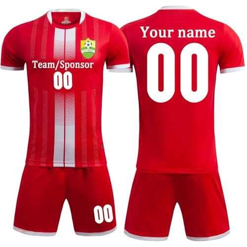 Custom Soccer Jersey Personalized Soccer Uniform for Kids Boys Mens Team Name Number Customize soccer outfit - 1