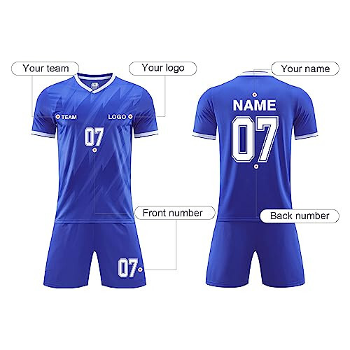 Custom Soccer Jerseys for Men Women Customizable Soccer Jersey for Kids Adults - 4