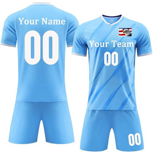 Custom Soccer Jerseys Personalized Soccer Jerseys Print Any Name Logo and Number for Man Woman Youth - 1