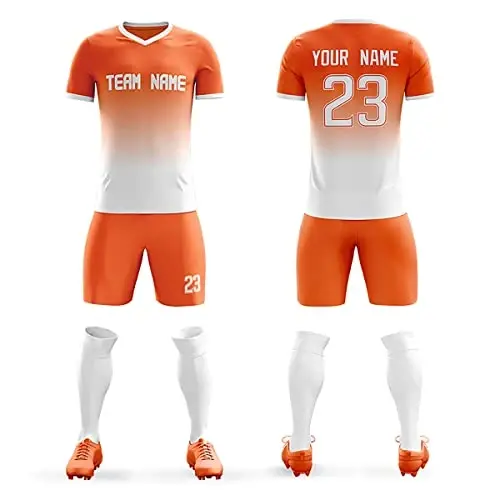 Custom Soccer Jerseys Shorts Printed Name Number Logo Uniform Men/Women/Boy - 1