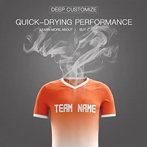 Custom Soccer Jerseys Shorts Printed Name Number Logo Uniform Men/Women/Boy - 4