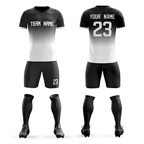 Custom Soccer Jerseys Shorts Printed Name Number Logo Uniform Men/Women/Boy - 1