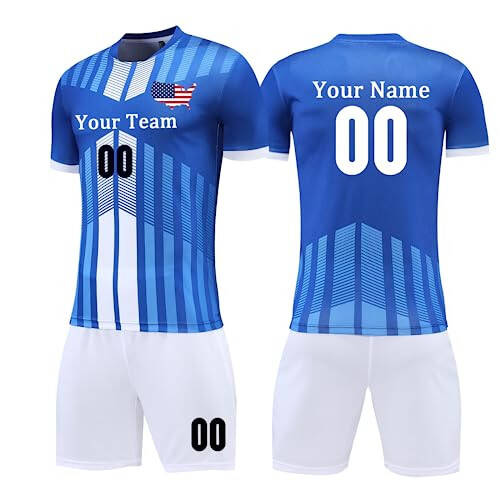 Custom Soccer Shirts and Shorts for Kids Adults Youth Soccer Jerseys for Team Uniforms with any Name Number Logo - 7