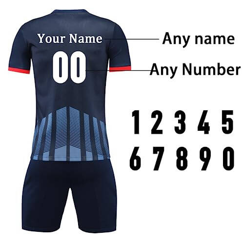 Custom Soccer Shirts and Shorts for Kids Adults Youth Soccer Jerseys for Team Uniforms with any Name Number Logo - 6