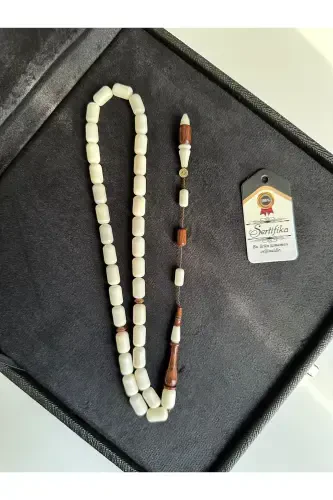 Custom Written, Special Boxed Narwhal Rosary, Master Signed, Men's Gift, Certified, Personalized Name-Brown White Narwhal - KEHRIBARSTORE (1)