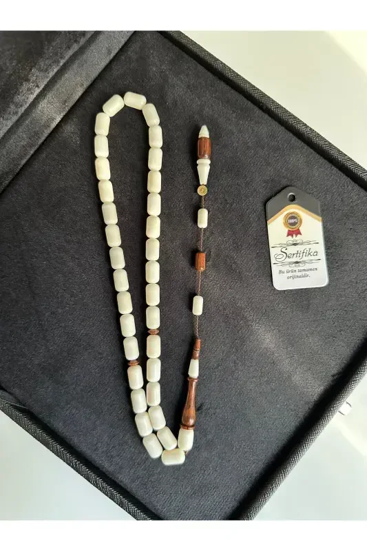 Custom Written, Special Boxed Narwhal Rosary, Master Signed, Men's Gift, Certified, Personalized Name-Brown White Narwhal - 2