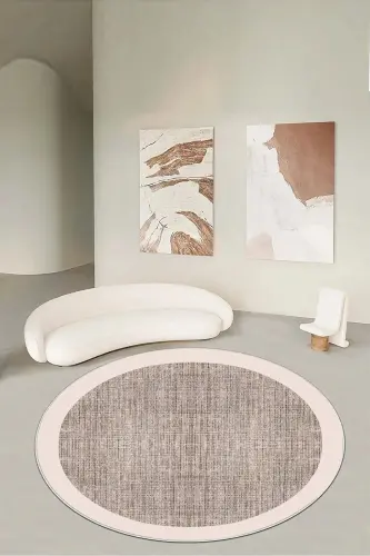 Cut Carpet Patterned Digital Printing Washable Non-Slip Base Thin Living Room Kitchen Kids Rug Runner-beige 