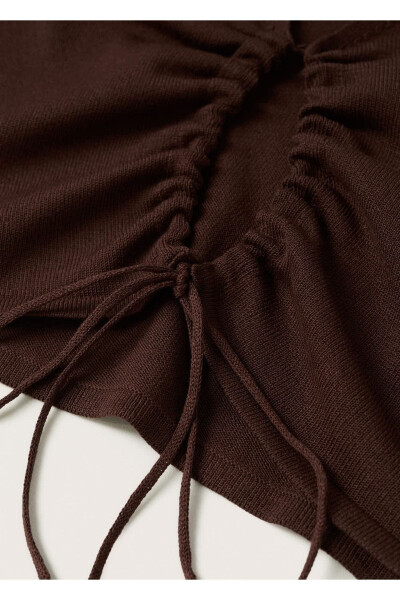 Cut-out Detail Knitted Sweater - 7