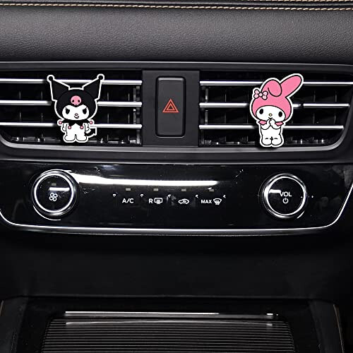 Cute Car Air Freshener Clips, Car Vent Clip, Car Vent Decoration Accessories, Car Decorative Clip, Car Air Conditioner Clip, Car Automotive Interior Decoration Gifts for Men/Women (Kitty Car Air Vent Clip) - 4