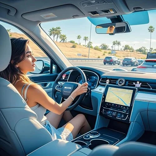 Cute Car Air Freshener Clips, Car Vent Clip, Car Vent Decoration Accessories, Car Decorative Clip, Car Air Conditioner Clip, Car Automotive Interior Decoration Gifts for Men/Women (Kitty Car Air Vent Clip) - 1