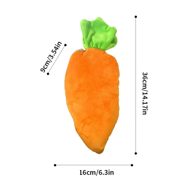 Cute Easter Rabbits, Funny Plush Toy for Girl Kids, Hide and Seek - 3pcs Rabbits in a Carrot Bag - Best Gifts - UNBRANDED (1)