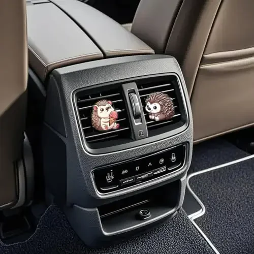 Cute Hedgehog Car Air Freshener Clips,Funny Hedgehog Car Vent Clip,Car Air Conditioner Clip,Auto Vent Decoration Accessories,Automotive Interior Decoration Gifts for Men/Women - 4