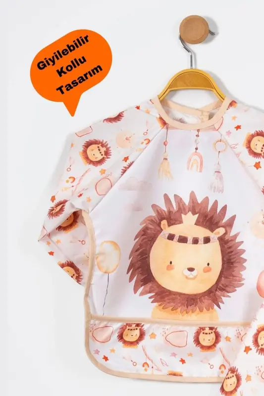 Cute Lion Pattern 2-Piece Long-Sleeve Wearable Set - 2