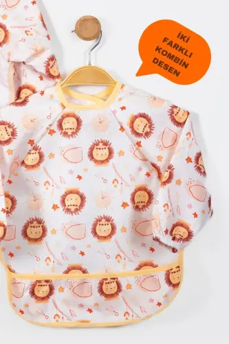 Cute Lion Pattern 2-Piece Long-Sleeve Wearable Set - 3