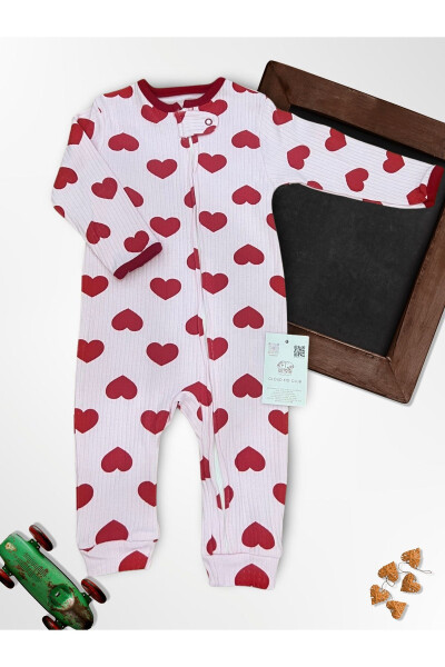 Cute Red Hearts 100% Cotton 3-Pack Baby Rompers 0-18 Months (Unisex) - 5