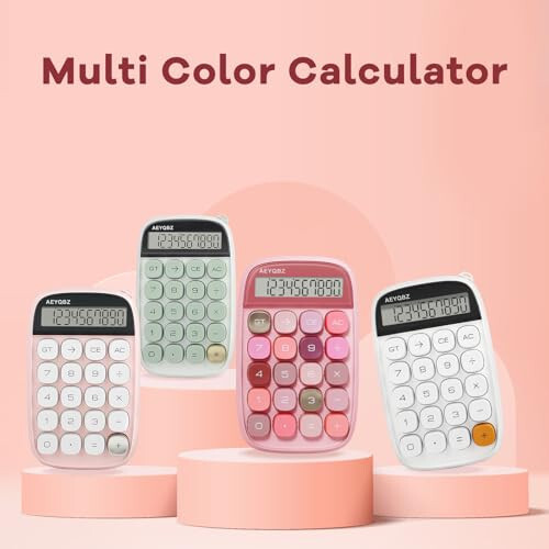 Cute Small Calculator with Large Display and Big Buttons, Touch Comfortable Flexible Button Handheld Calculator, Small Pocket Calculator Easy to Carry Suitable for School Calculator(White) - 6