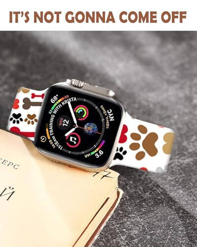 Cute Sport Watch Bands Compatible With Apple Watch Band 38mm 40mm 41mm for Women Men, Adjustable Soft Silicone Replacement Smartwatch Wristband for iWatch Series 7 6 5 4 3 2 1 SEbandG - 6