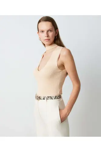 Cutout Knit-Beige - 3