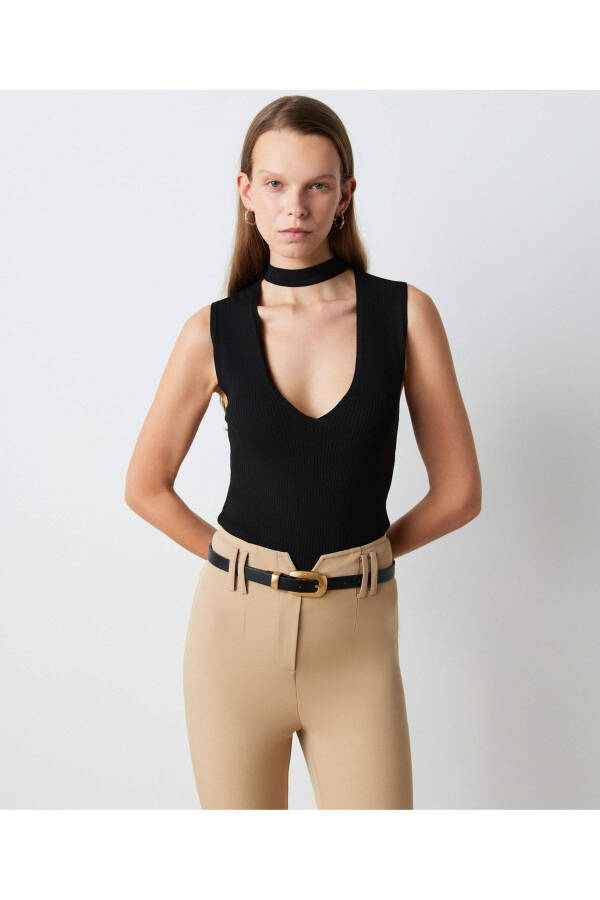 Cutout Knit-Black - 2