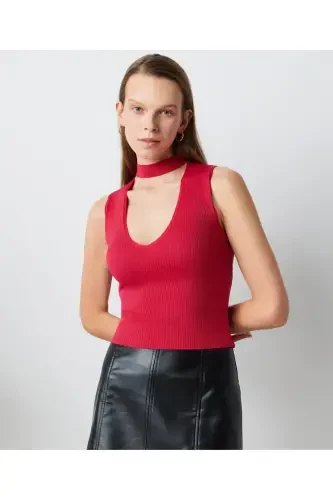 Cutout Knit-Pink - İPEKYOL (1)