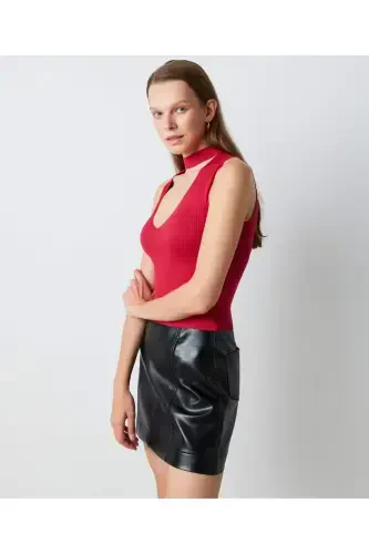 Cutout Knit-Pink - 3