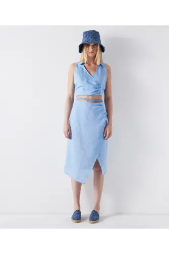 Cutout midi yubka - İPEKYOL (1)