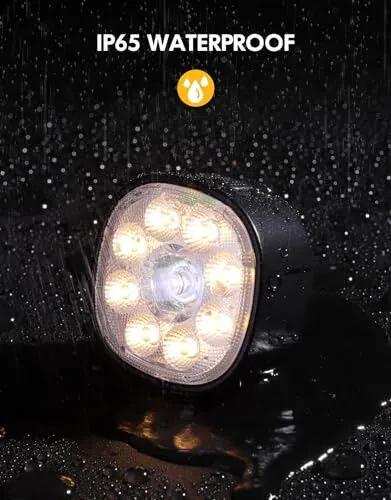 Cuvccn Bike Lights [8+7 Modes], USB Rechargeable Bike Lights Front and Back, Ultra Bright with Spotlight & Floodlight, IP65 Waterproof Bicycle Lights for Road Mountain Day/Night Cycling Safety - 5