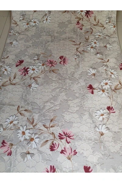 Цветная цветочная моющаяся нескользящая основа на все сезоны гостиная, ванная комната, балкон, молодежная комната коврик - ASLAN HOME (1)