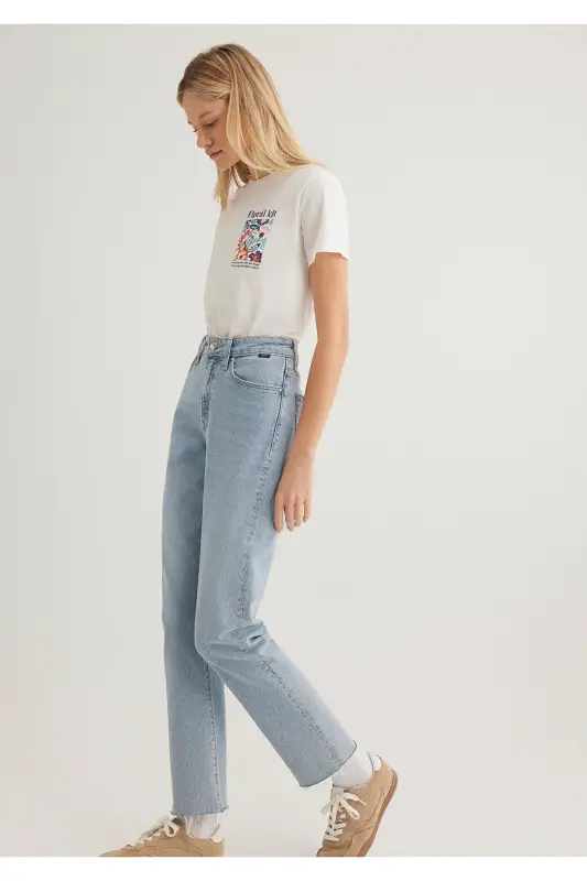 Цветочная Экрю Футболка Полу Slim Fit / Полуприлегающая - 3