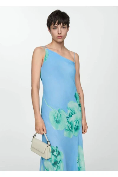 Цветочное асимметричное платье - MANGO