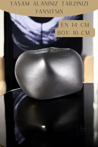 Цветочный Горшок Декоративный Кактус Горшок 1 Штука Серебряный Античный Цвет Прикладной Модель 14-СЕРЕБРЯНЫЙ АНТИЧНЫЙ - 2