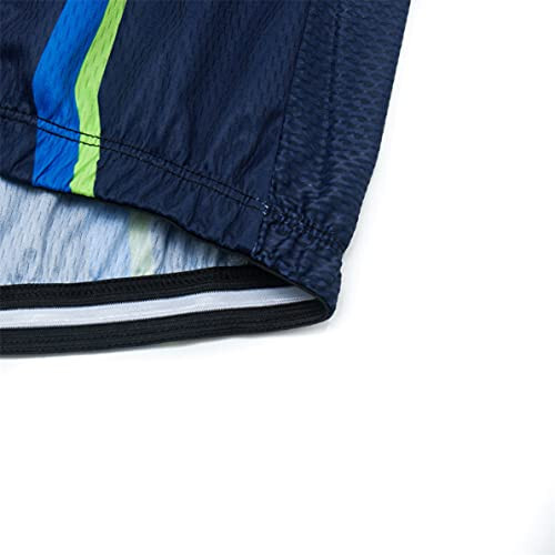 Cycling Jersey Men Bike Top Cycle Shirt Pockets Road Bicycle Clothing MTB Mountain Uniform Team Blouse Short Sleeve Quick Dry Biking Blue XXXL - 5