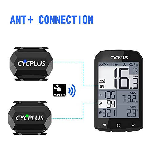 CYCPLUS Bisiklet Hız ve Kadans Sensörü Bluetooth & ANT+ Kablosuz Bisiklet Kadans Sensörü Hız IP67 Su Geçirmez - 5