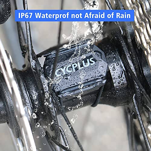 CYCPLUS Cycling Speed and Cadence Sensor Bluetooth & ANT+ Wireless Bike Cadence Sensor Speed IP67 Waterproof - 2