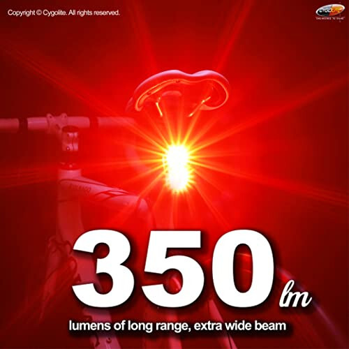 Cygolite Hypershot 350 & 250 Lumen Bicycle Taillight Models - 7 Night & Daytime Modes - User Tunable Flash Speeds - Small & Durable - IP64 WaterResistant - Secure Hard Mount - USB Recharge - Great For Busy Streets - 2