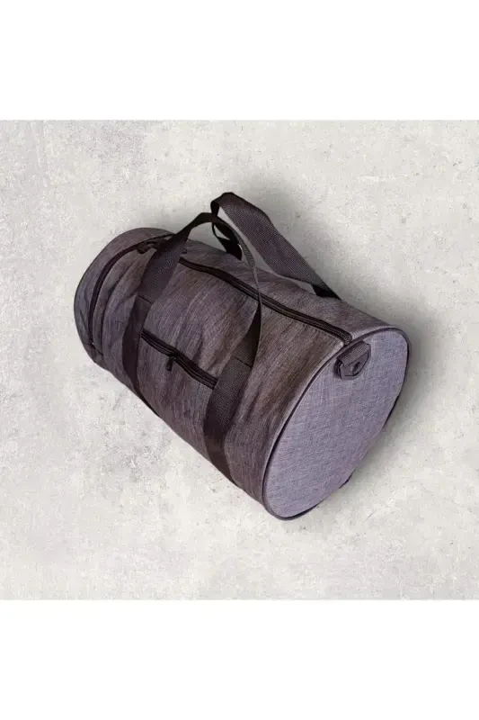 Cylinder Sports Travel and Fitness Bag-GRAY LINEN - 1