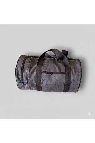 Cylinder Sports Travel and Fitness Bag-GRAY LINEN 