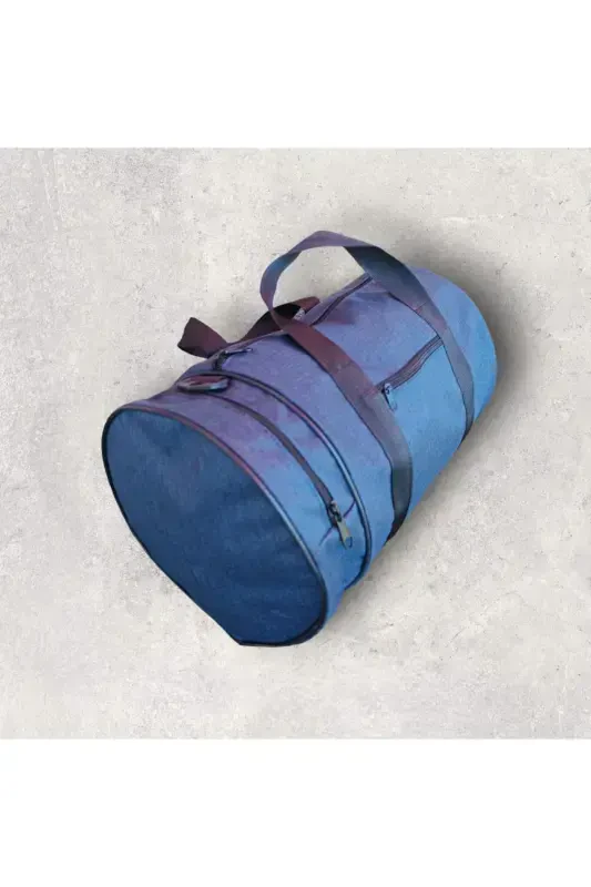 Cylinder Sports Travel and Fitness Bag-JEANS COLOR - 2