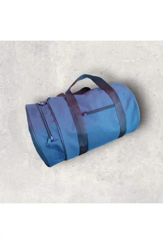 Cylinder Sports Travel and Fitness Bag-JEANS COLOR - 3